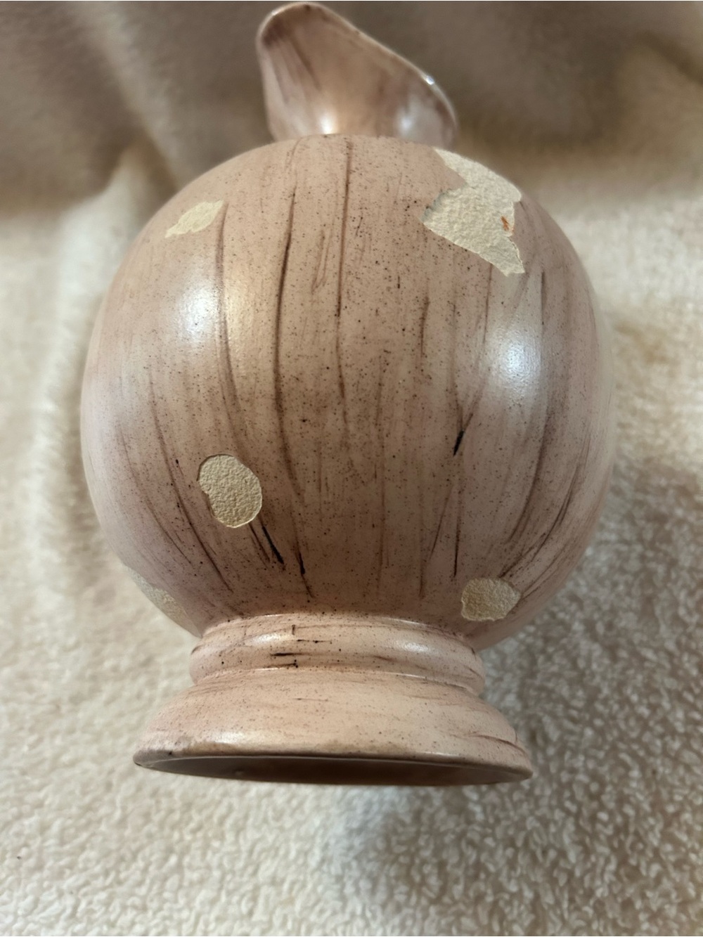 Vintage Cream Ceramic Pitcher - Picture 10 of 13